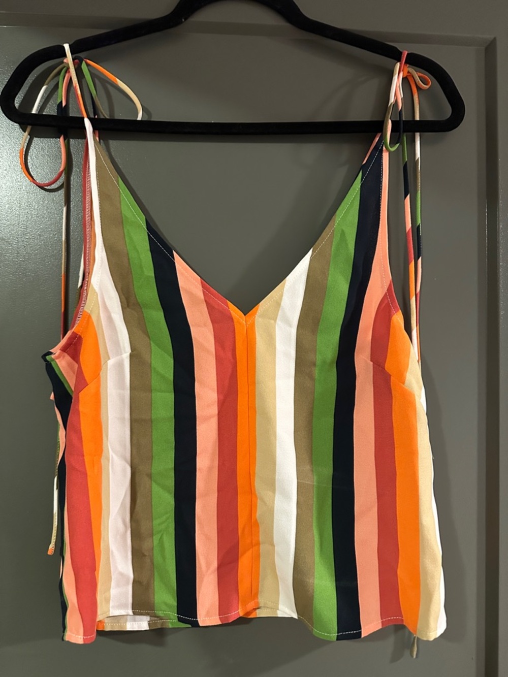 Bright Multi-Stripe Cami Top - Colorful Stripes